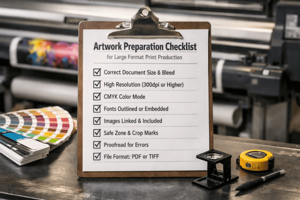 Artwork Preparation Checklist for Large Format Print Production