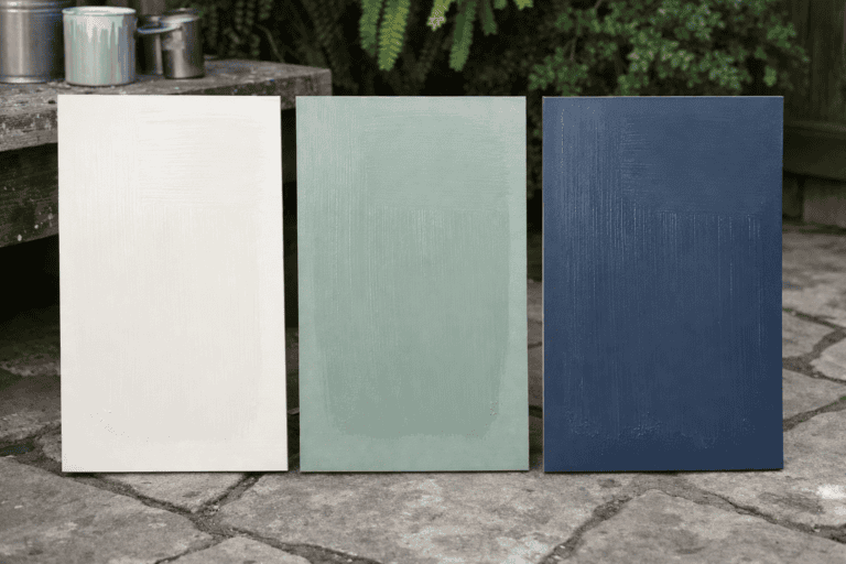Brush-out Boards, Large-format boards for wet paint application. The most accurate representation of how a colour will look on a surface.