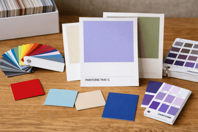 Chip Cards & Swatch Cards, Individual colour chips and swatch cards for selection, specification and sampling. From 50mm chips to A5 presentation cards.