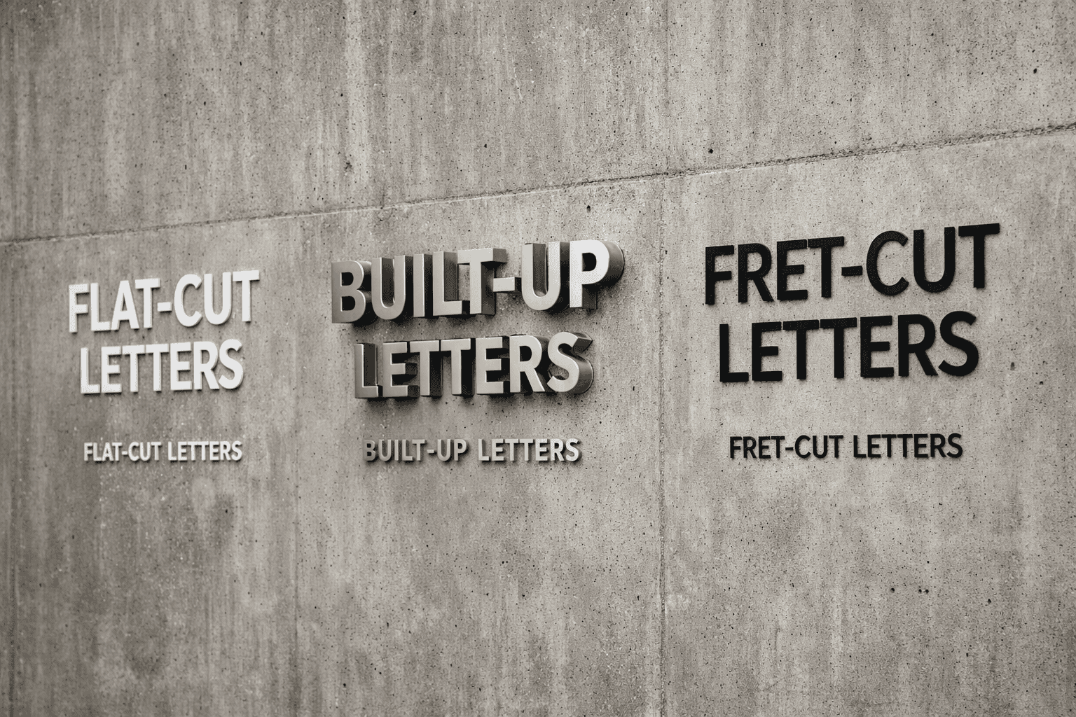 Flat-Cut vs Built-Up vs Fret-Cut Letters: Which Sign Lettering Format ...