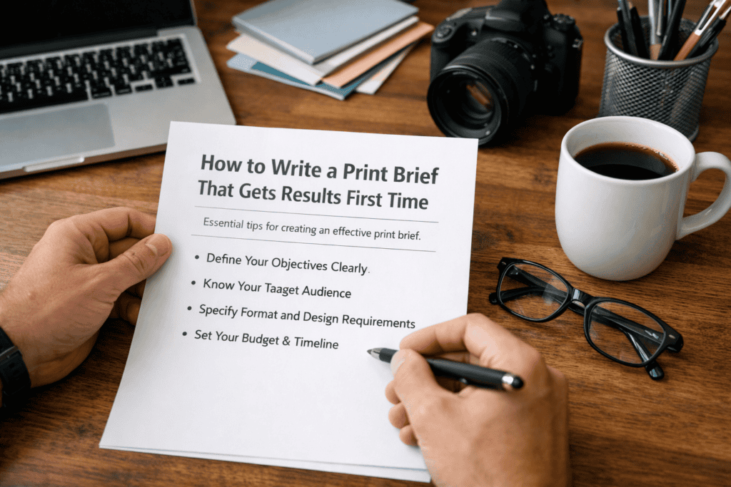 How to Write a Print Brief That Gets Results First Time