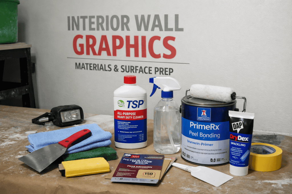 Interior Wall Graphics: Materials, Surface Prep