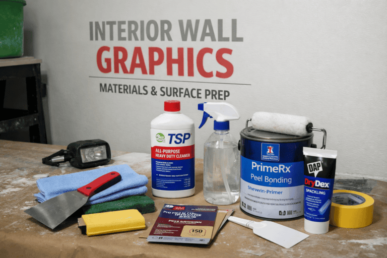 Interior Wall Graphics: Materials, Surface Prep