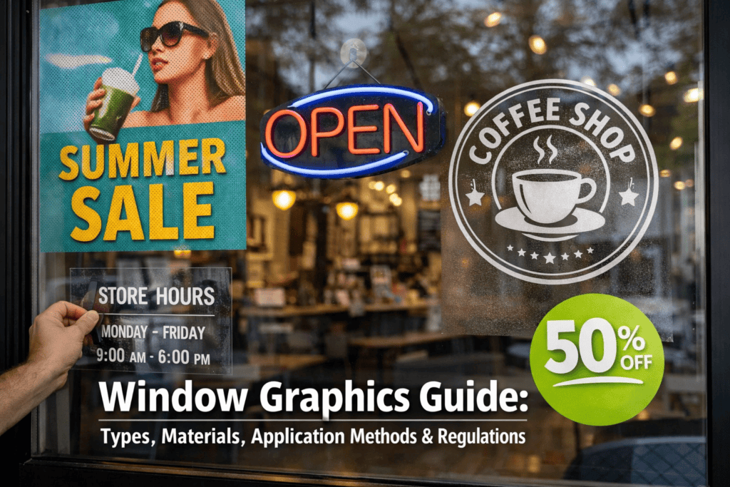 Window Graphics Guide: Types, Materials, Application Methods and Regulations